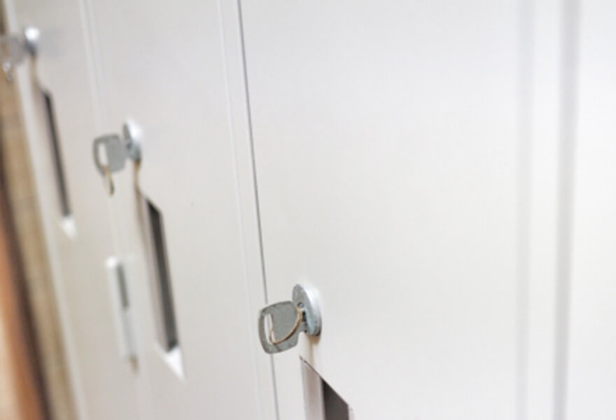 預かり機材ロッカーが1Fなので機材の出し入れがラク!